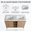 Meuble-lavabo autoportant 48 po Dualspace