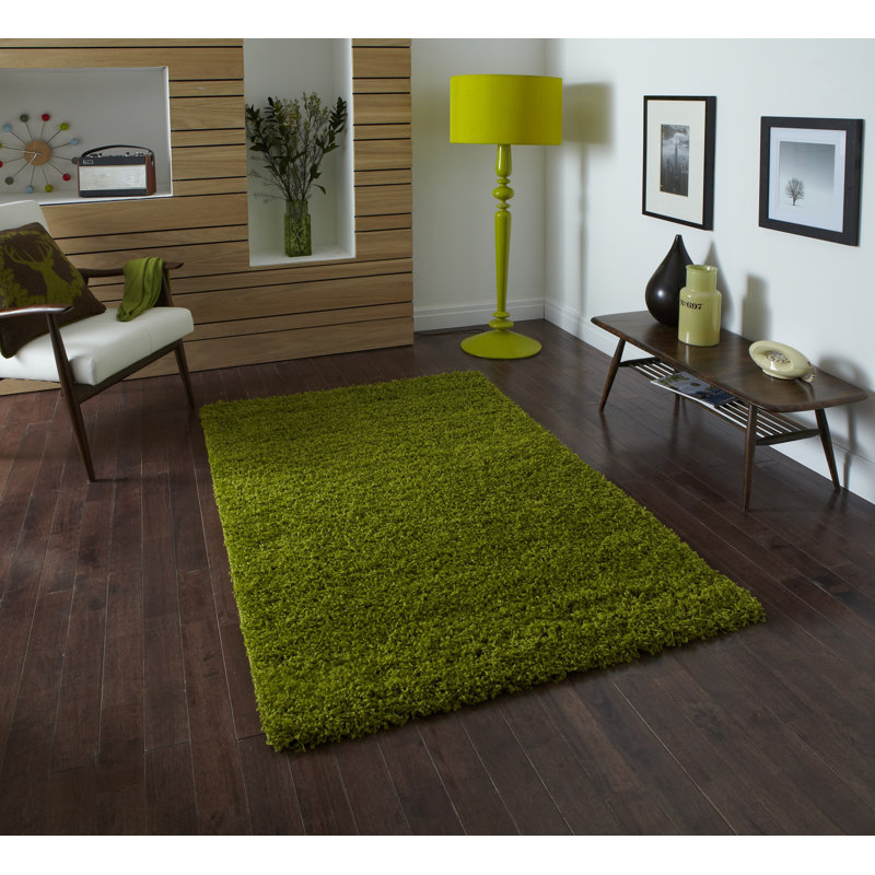 Fred Solid Colour Shag Area Rug, Rectangle 160 x 220cm