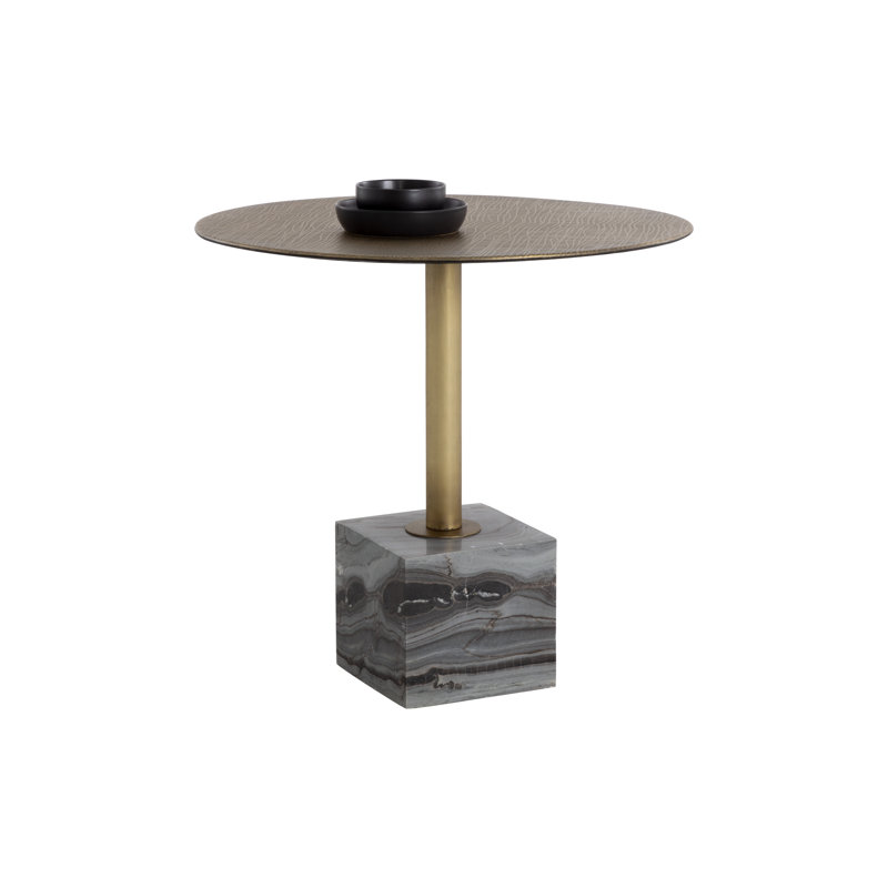 Round Dining Table, Gray