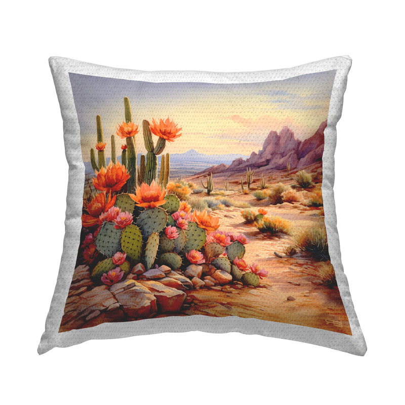 Coussin d'extérieur Southwestern Cactus Bunches
