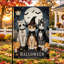 Drapeau de jardin de bienvenue pour l'Halloween, double face, 30 x 45 cm, chat costumé noir et orange-1027764657