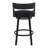 Deherrera Modern Swivel Counter or Bar Stool with Open Low Back and Footrest in Metal and Faux Leather-1994148971-2007104312-2007104318