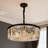 23.6-inch Round Three-tier Crystal Chandelier - Recessed Or Pendant Mounting / E12 Base / Wall Switch Control