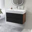 36''Wall Mounted Bathroom Vanity With Solid Surface Sink