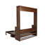 Lit escamotable en bois, lit escamotable et armoire murale