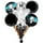 Bouquet de ballons d'Halloween PMU - fantôme volant en mylar 5 pièces