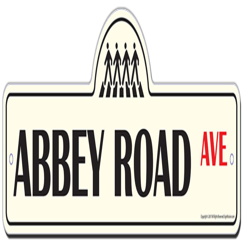 Enseigne rue Abbey Road