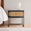 Honebein 50.2cm W Particle Board / Chipboard Bedside Table