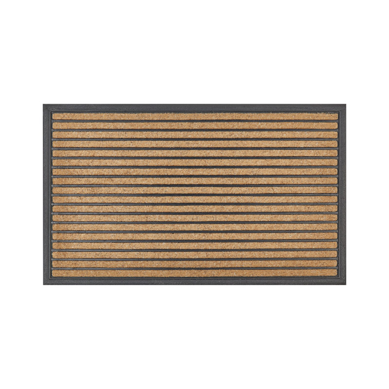 Natanel Non-Slip Striped Indoor Doormat