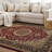 Shiflett Oriental Burgundy/Mustard/Black Area Rug-1829966490