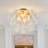 4-light Handcrafted Glass Bubble Semi-flush Mount