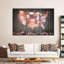 «USA Map Textured USA Map», ensemble de 3 reproductions sur toile par Echoes Of America-93061322