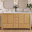Meuble-lavabo double 60 po avec plateau en marbre d'ingénierie Aura-1293567189-1135900184