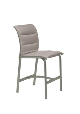 Elance Outdoor Bar Stool, Gold Coast, Parchment, 25"