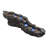 Hamby Resin Tiered Rocky River Stream Fountain with Color Changing LED Light-458783348