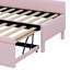 Lit de jour simple rembourré extensible avec dossier en L-207830647