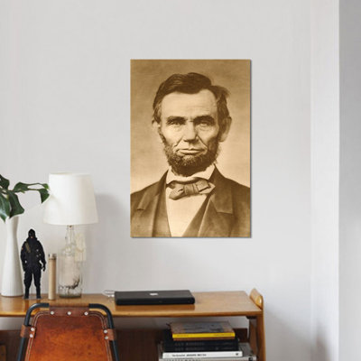 «August 1863», photographie d'un portrait par Abraham Lincoln de Gardner par Vintage Images - Giclée sur toile tendue avec châssis