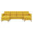 110" L-Shape Convertible Sectional Sofa Couch With Movable Ottoman, 5-Seat Couch With Chaise, Velvet Upholstered Sofa Couch-25860827