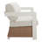 Sofa White & Brown