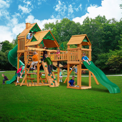 Treasure Trove I Wooden Swing Set - Professional Installation Available