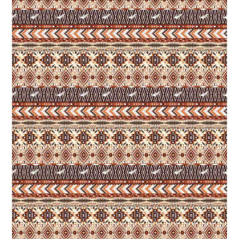 Rustic Polyester Geometric Shapes Duvet Cover, King Duvet Cover + 2 King Shams