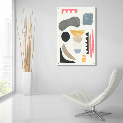 «Mixed Shapes I» par Courtney Prahl, art mural en verre acrylique