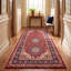 Tapis Creek Traditional Overdyed, uni, bleu marine, orange, or, vert, crème, ivoire, lavable à la machine, antidérapant, à poils courts, pour l'intérieur et l'extérieur, adapté aux animaux domestiques, idéal pour le salon, la chambre, la salle à manger, l'entrée, le couloir ou le bureau.-2004114547