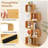 5-Tier S-Shaped Bookcase w/ 5 Open Cubes Geometric Corner Display Shelf-1308877755