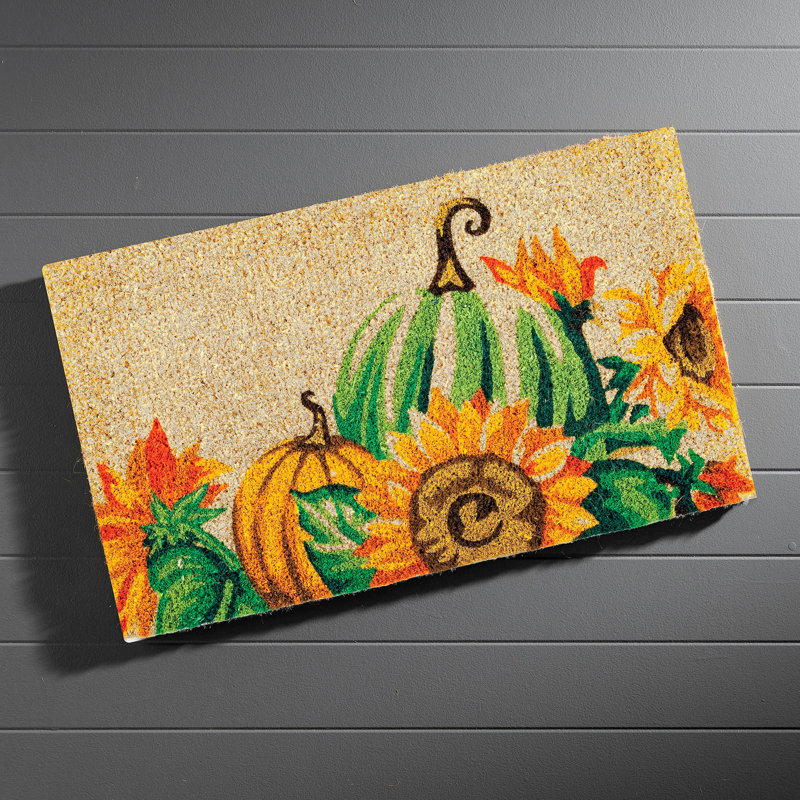 Tapis de coco pour citrouilles de récolte