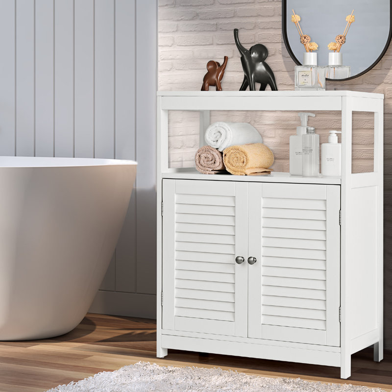 Freestanding Bathroom Cabinet, White
