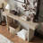 Distressed Wood Finish Rustic Farmhouse Console Table-1772316580