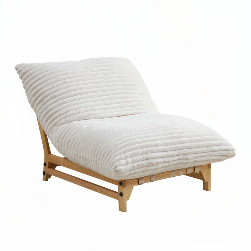 Fauteuil d'appoint sans accents Accent, Blanc cassé