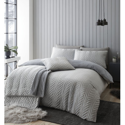 So Soft Velvet Double Duvet Cover Set