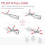 Artificial Pencil Christmas Tree, Slim Xmas Tree With 390 Realistic Branch Tips And Plastic Stand-1712857513-1712857519