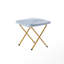 Chaise pliante rembourrée à double soucoupe avec structure en acier et 2 repose-pieds pliants-1053559949