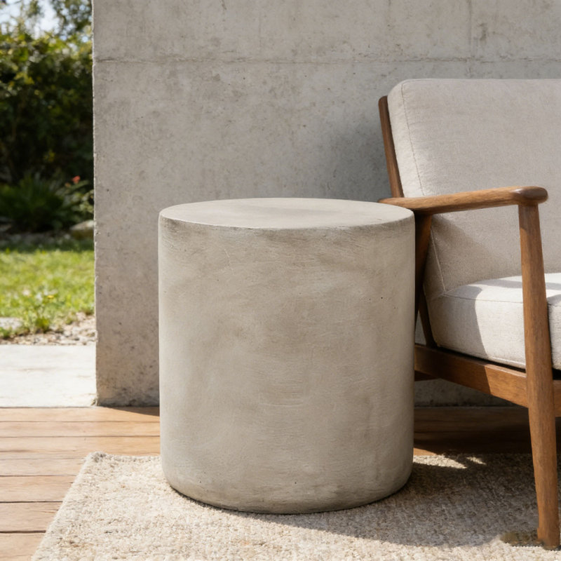 Outdoor LightWeight Concrete Side Table
