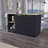 Mercury Kitchen Island with spacious Countertop, Double Door Cabinets, and 2 Open Storage Shelves-1102041821