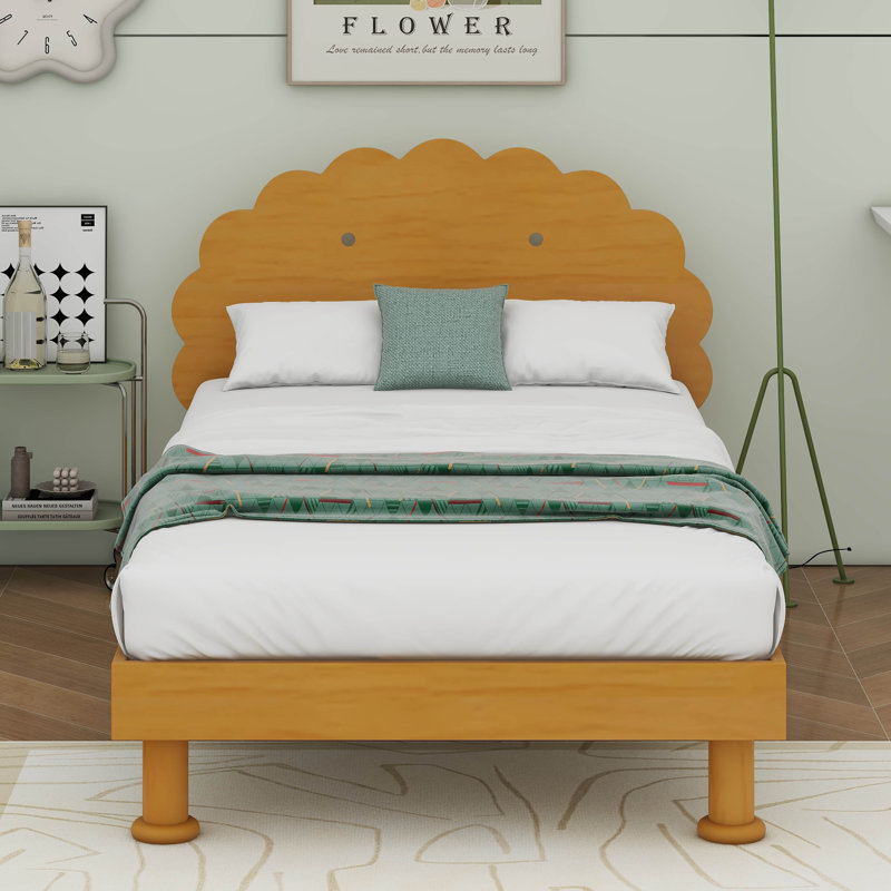 Twin Size Cookie-Shaped  Platform Bed