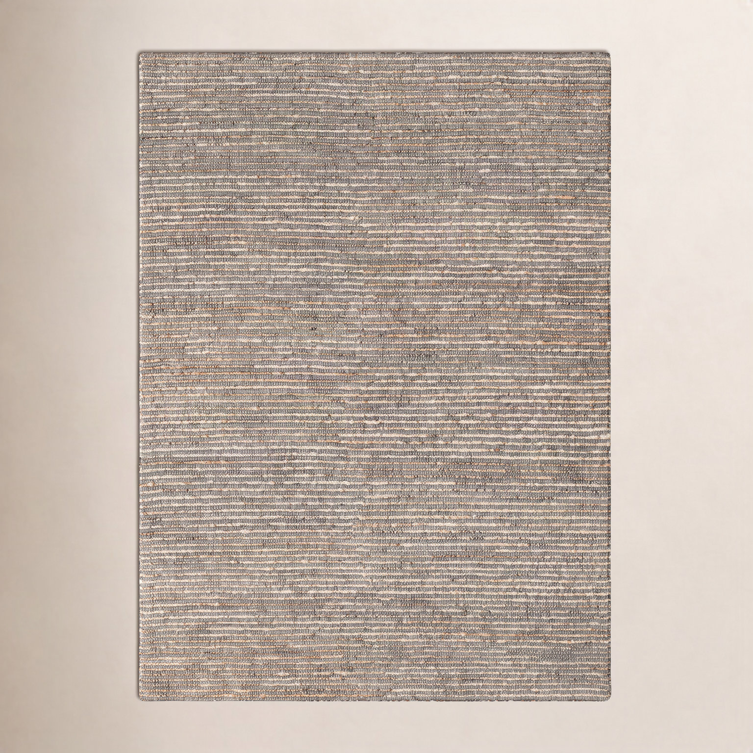 Hayes Hand-Woven Striped Jute Rug, Rectangle 9' x 12'