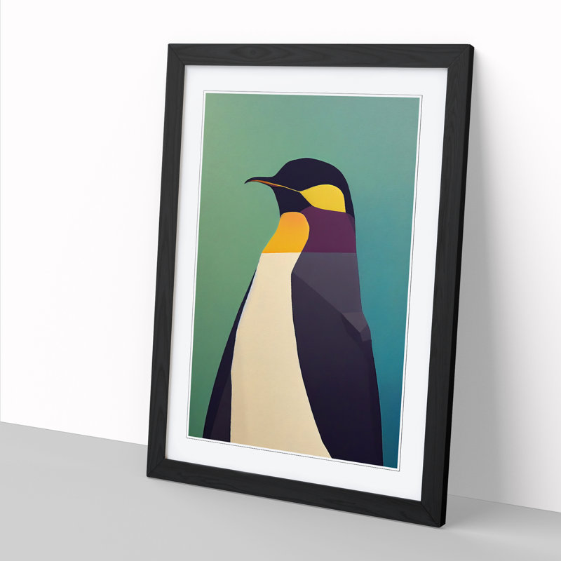 Penguin Contemporary Vol.3 - Single Picture Frame Print, Black, 64cm H x 46cm W x 2cm D