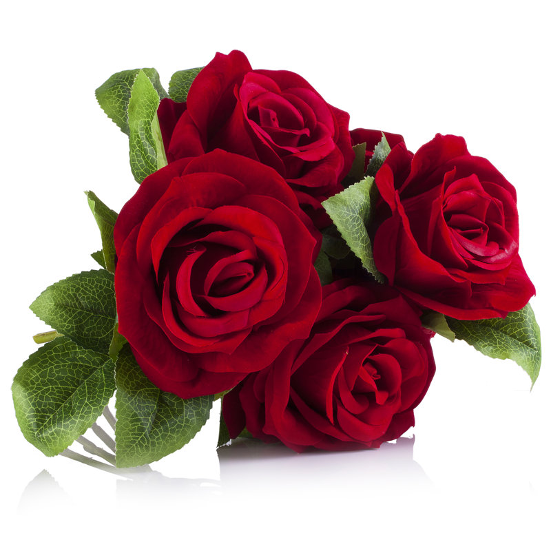 Arrangement floral roses vase, Rouge