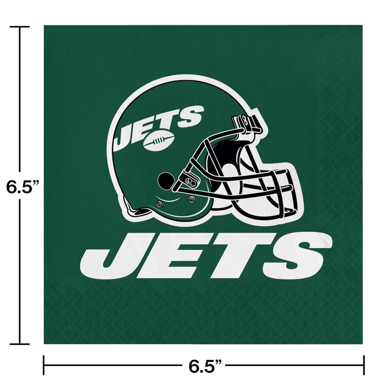 New York Jets Ultimate Fan Party Supplies Kit, Serves 8 Guests 