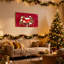Boîte aux lettres de Noël avec neige et décorations, ensemble de 3 impressions sur toile-1137867807