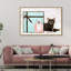 Cat Glam Blue Box - impression sur toile-58872893-58872895