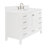 Cambridge 54'' Solid Wood Single Bathroom Vanity in White, with 1.5'' Carrara White Quartz Top, Center, Rectangle Sink-101139916-75152853