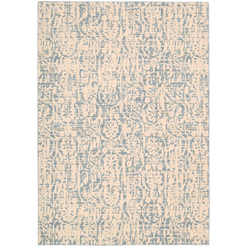 Huntingtown Viscose Abstract Indoor Rug, Rectangle 5'3" x 7'5"