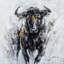 Fearless Ox - peinture sur toile tendue-4932898