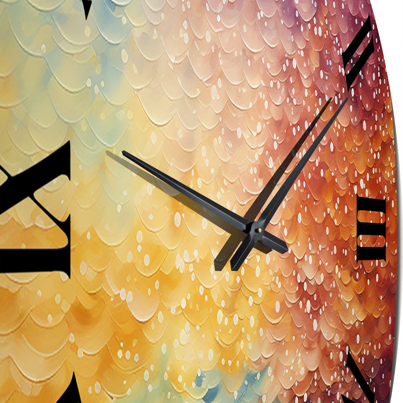 Charlinda - Horloge murale pointillisme, Grand