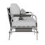 Causeuse d'extérieur en aluminium et osier Fern avec coussins et coussins Sunbrella-100207703