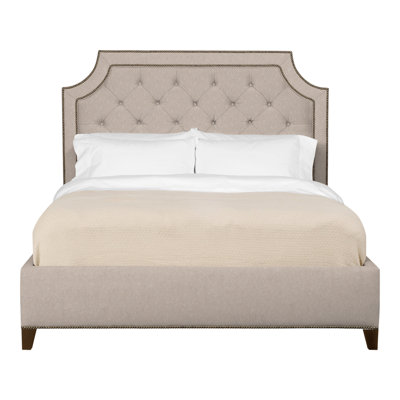Audrey/Asher Queen Tufted Upholstered Low Profile Panel Bed